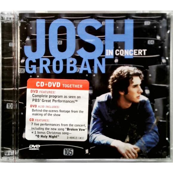 New Sealed CD + DVD - Josh Groban In Concert Hype Sticker 2002 Pop Ballads - Picture 1 of 2